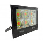 Προβολέας RGB SLIM LED 300W Αδιάβροχος IP66 με εναλλαγή χρωμάτων και  τηλεχειριστηριο