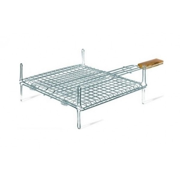 Bormann BBQ1004 Σχάρα Inox Διπλή Με Πόδια (024392)