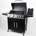 Bormann BBQ4100 Ψησταριά Υγραερίου 4+1 Εστιών με Μαντεμένια Σχάρα (019114)