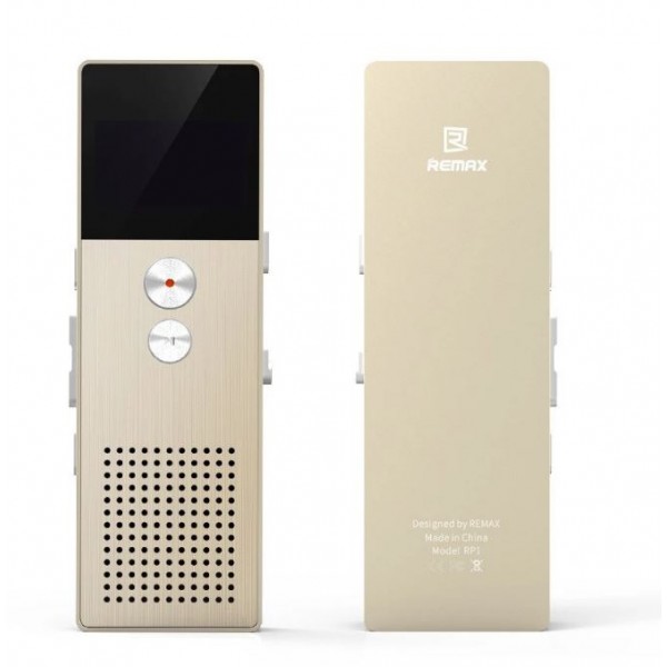 REMAX RP-1 Digital Voice Recorder 8GB Ψηφιακός Στερεοφωνικός Εγγραφέας