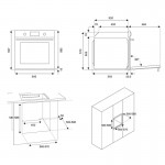 Bertazzoni F60 5 PRO G K X Εντοιχιζόμενος Φούρνος Αερίου