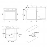 Bertazzoni F60 5 MOD G K XS Εντοιχιζόμενος Φούρνος Αερίου