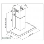 Davoline Box Plus 90cm Inox Επιτοίχιος Απορροφητήρας Καμινάδα