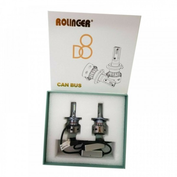 Rolinger D8 Xenon Kit Led H4 Full Canbus 9600LM, 6000K