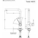 Eurorama Tonda 145515-100 Μπαταρία Κουζίνας Χρώμιο