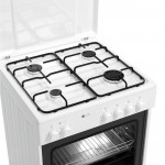 Thermogatz TGS 3610 WH Turbo Μικτή Κουζίνα με Εστίες Αερίου και Φούρνο Ηλεκτρικό