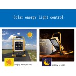 Φορητός Ηλιακός Προβολέας LED 50 W με Βάση Επαναφορτιζόμενος Αδιάβροχος CH-50
