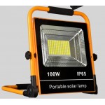Φορητός Ηλιακός Προβολέας LED 100 W με Βάση Επαναφορτιζόμενος Αδιάβροχος CH-100