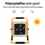 Φορητός Ηλιακός Προβολέας LED 100 W με Βάση Επαναφορτιζόμενος Αδιάβροχος CH-100