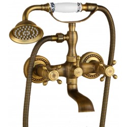 Ρετρό Μπαταρία Λουτρού Μπρονζέ Elizabeth