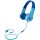 Motorola SQUADS 200 Blue Οn ear παιδικά ακουστικά Hands Free με splitter