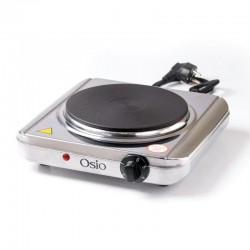 Osio OHP-2418 Μονή Ηλεκτρική Εστία Κουζίνας Inox 18.5cm με Θερμοστάτη 1500W