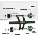 Ρόδα & μπάρα εκγύμνασης σώματος Abdominal Wheel με 4 τροχούς