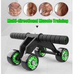 Ρόδα & μπάρα εκγύμνασης σώματος Abdominal Wheel με 4 τροχούς
