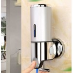 Επιτοίχια Σαπουνοθήκη τοίχου μονή Soap Dispenser Γκρι-Inox 500ml SD-500