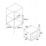 Bertazzoni F38 3 MOD MW S X Εντοιχιζόμενος Φούρνος Μικροκυμάτων