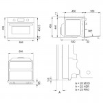 Bertazzoni F45 7 HER MW T AC Εντοιχιζόμενος Φούρνος Μικροκυμάτων