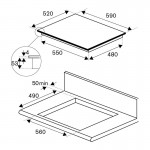 Bertazzoni P60 4IC 1B2 NE E Επαγωγική Εστία