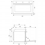 Bertazzoni F90 5 PRO G K X Εντοιχιζόμενος Φούρνος Αερίου