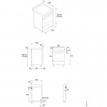 Bertazzoni PRO60 4 MFE S X E Κουζίνα με Εστίες Αερίου