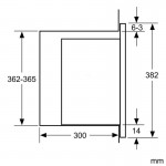 Bosch BFL520MS0 Φούρνος Μικροκυμάτων Εντοιχιζόμενος