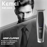 Kemei KM-306S Επαναφορτιζόμενη Κουρευτική Μηχανή