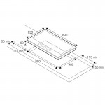 Bertazzoni P90 5L HER AC Εστία Αερίου