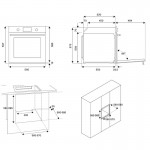 Bertazzoni F60 9 MOD E S X Εντοιχιζόμενος Φούρνος