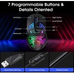Andowl QM1 Ενσύρματο Ποντίκι Macro Definition Programmable Gaming Mouse RGB