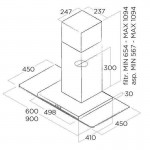 Elica Flat Glass IX/A/60 Απορροφητήρας Τζάκι