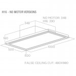 Elica Illusion H16 WH/A/100 Απορροφητήρας Νησίδα