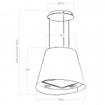 Elica Juno BL/F/50 Απορροφητήρας Νησίδα