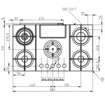 Elica Nikolatesla Flame GR/F/88 Εστία Αερίου με Απορρόφηση