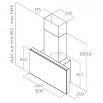 Elica Plat BL/F/55 Απορροφητήρας Τζάκι