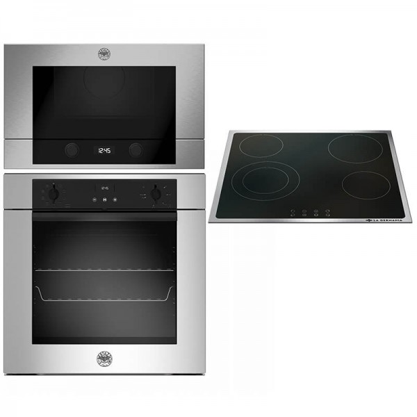 Bertazzoni Σετ F60 9 MOD E S X Φούρνος + P60 4V M1 LAG GNX Εστία + F38 3 MOD MW S X Μικροκυμάτων