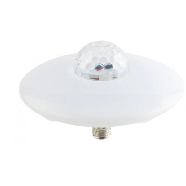 UFO light Πολύχρωμη Λάμπα με Disco Εφέ E-27 30W και Bluetooth Ηχείο CP-008