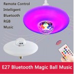 UFO light Πολύχρωμη Λάμπα με Disco Εφέ E-27 30W και Bluetooth Ηχείο CP-008