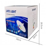 UFO light Πολύχρωμη Λάμπα με Disco Εφέ E-27 30W και Bluetooth Ηχείο CP-008