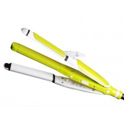 KEMEI KM-2208 Ισιωτική μαλλιών, σίδερο για μπούκλες & τοστιέρα 3 σε 1 