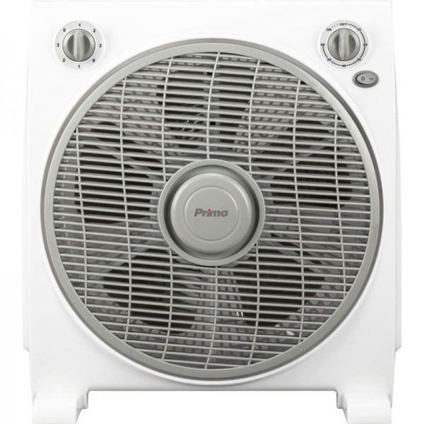 Primo PRBF-80452 Ανεμιστήρας Box Fan Λευκός/Γκρι