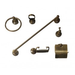 Aξεσουάρ μπάνιου Σετ 6 τεμαχίων Μπρονζέ The Box BR-6