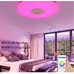 Lediary SL-321 Φωτιστικό Οροφής Πλαφονιέρα με Εφαρμογή κινητού για αλλαγή χρωμάτων & ηχείο Bluetooth ΠΟΡΤΟΚΑΛΙ ΠΛΑΙΝΟ