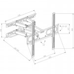 Osio OSM-5870 Βάση τηλεόρασης 32″ – 70″ – VESA 600 x 400