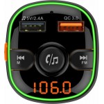 Akai FMT-52BT FM transmitter με LED, Hands Free, φορτιστή αυτοκινήτου, Bluetooth, micro SD, και 2 US