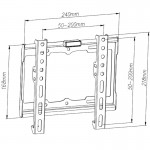 Osio OSMA-1342 Βάση τηλεόρασης 13″ – 43″ – VESA 200 x 200