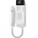 Philips M110W/GRS Λευκό Ενσύρματο τηλέφωνο γόνδολα με οθόνη και ανοιχτή ακρόαση συμβατό με ακουστικά