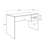 Γραφείο Concept Sonoma 120x60x75 CMS-510-SS-1