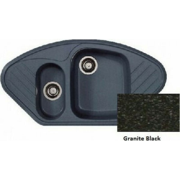 Sanitec Harmony 302 (96x51 cm) - Granite Black