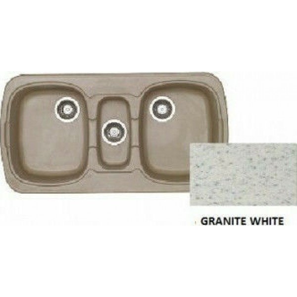 SANITEC Natura 303 (97x51cm) - Granite White