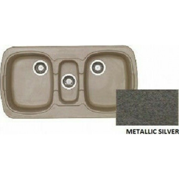 SANITEC Natura 303 (97x51cm) - Metallic Silver